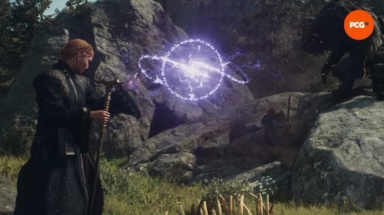 a mage warfarer casting a spell in dragons dogma 2