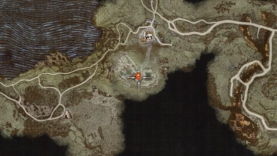 a map showing where to find dragons dogma 2 warfarer maister
