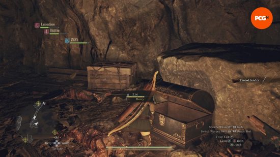 The Arisen retrieves the greatsword required to unlock the Dragon's Dogma 2 Warrior vocation from a treasure chest in Trevo Mine.