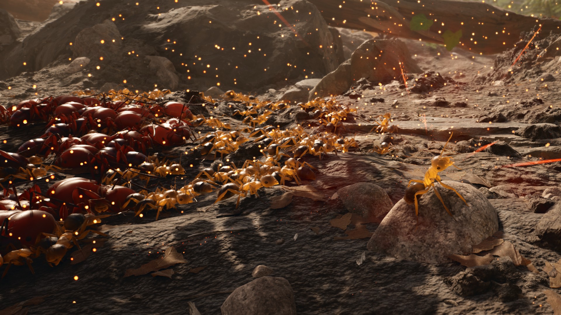 Juego de estrategia en tiempo real Empire of the Ants: una hormiga que lidera una batalla en el nuevo juego de estrategia en tiempo real Empire of the Ants