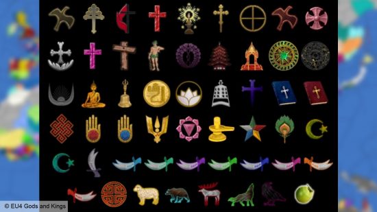 Europa Universalis 4 Mod Gods and Kings – Eine Reihe religiöser Ikonografien, die für die vollständige Überarbeitung der alternativen Geschichte erstellt wurden.