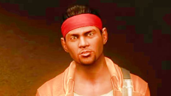 Far Cry 2 gets a steep GOG discount: A man wearing a bandana, from Far Cry 2.