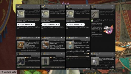 FF14 FF16 crossover: a screenshot of the items coming in the MMO crossover