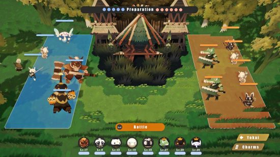Two factions of Yokai go head to head on a forest battlefield in the Home of the Yokai announcement trailer.