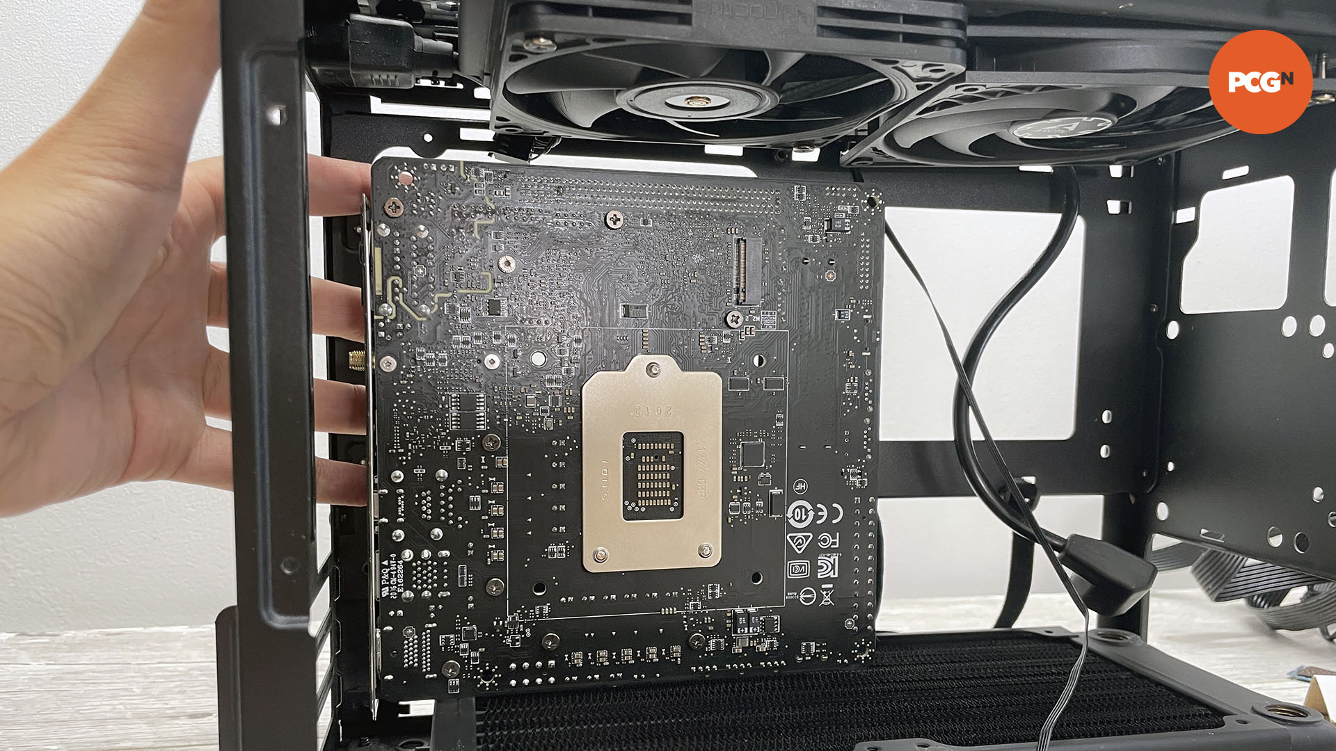 How to move the motherboard tray in your PC case: Test fit motherboard