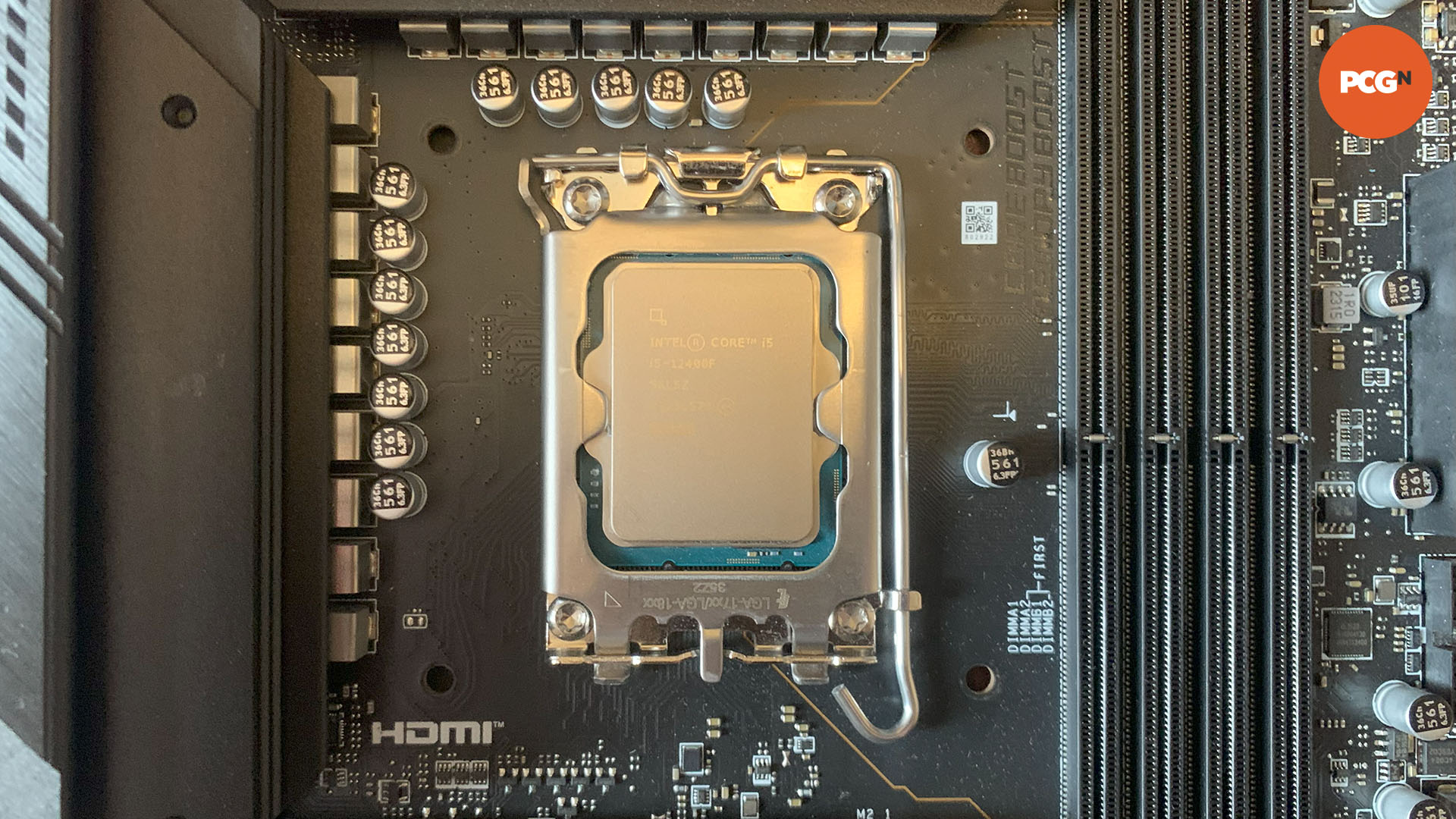 Intel Core i5 12400F: Installed in MSI Tomahawk motherboard