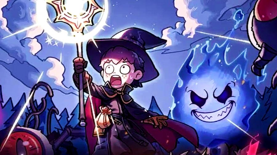 Magicraft - A boy in a wizard outfit holding a magical staff.