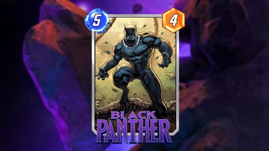 Black Panther, one of the best cards for the current meta Marvel Snap decks.