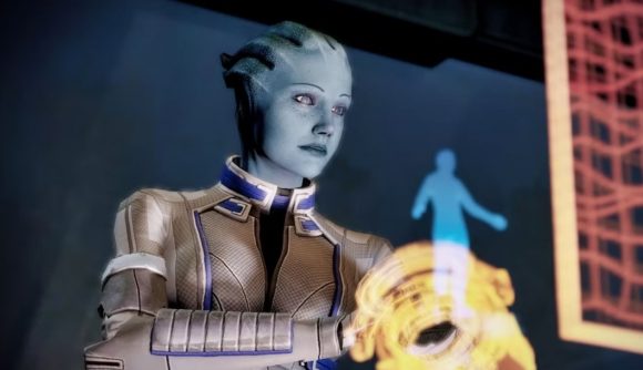 Liara in Mass Effect Legendary Edition