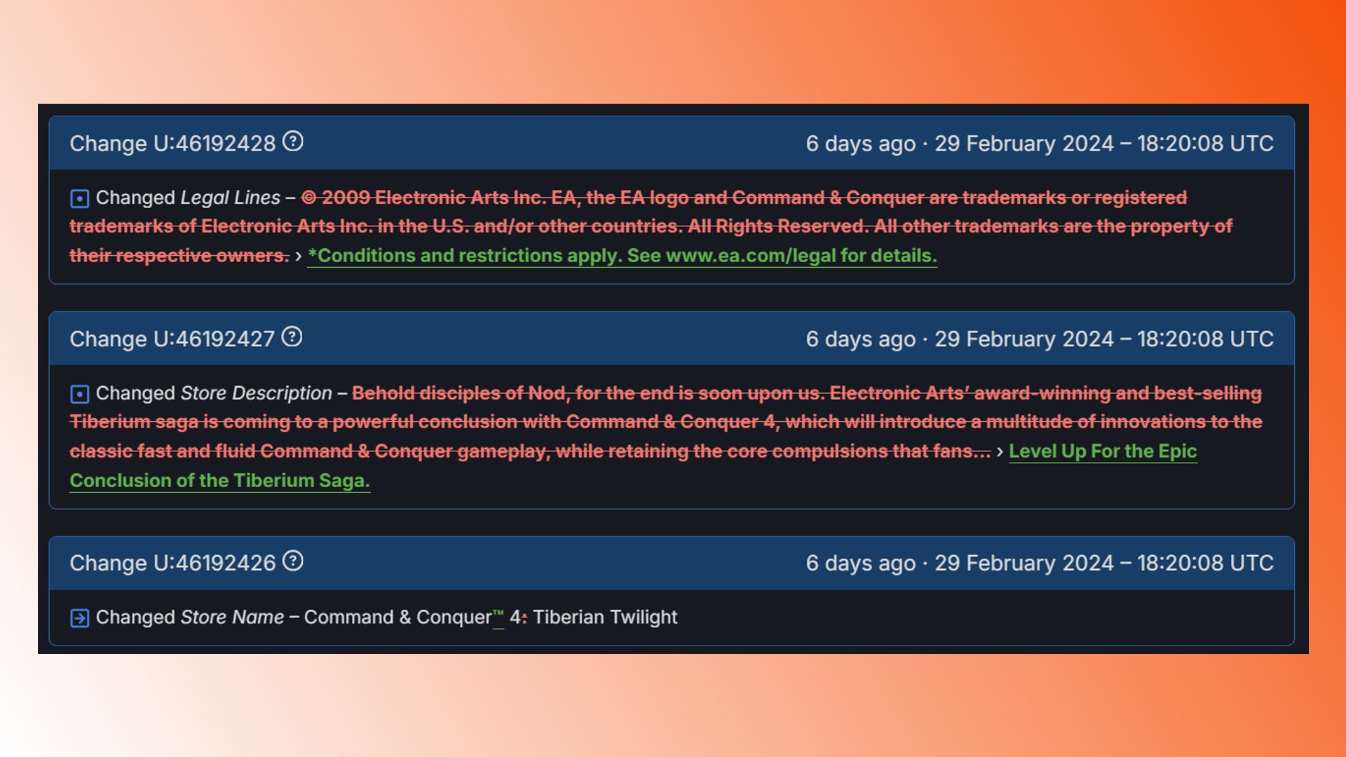 Nuevo Command and Conquer: actualizaciones de Command and Conquer Steam para el juego EA RTS