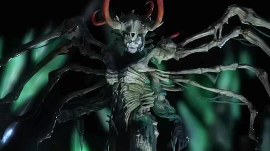 Path of Exile Necropolis brings big upgrades to the Diablo rival - A figure wearing skeletal, winged armor from the PoE 3.24 update.