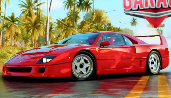 Forza Horizon 5 rival gets big update, free weekend: A red Ferrari sports car, from The Crew Motorfest.