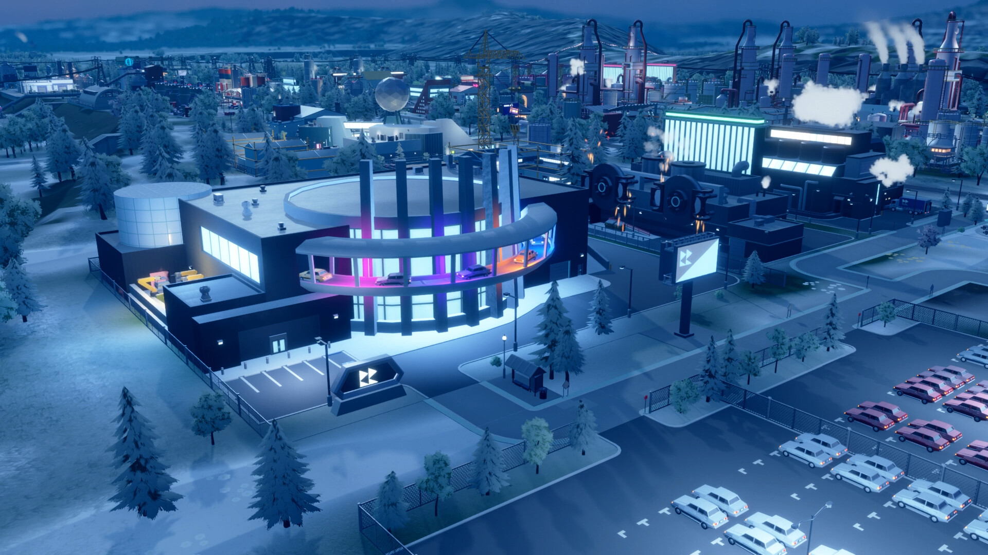Rse of Industry 2 Steam strategy game: A small town from Steam strategy game Rise of Industry 2