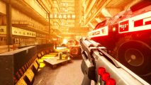 Sprawl Steam FPS game: A shotgun from Steam FPS game Sprawl