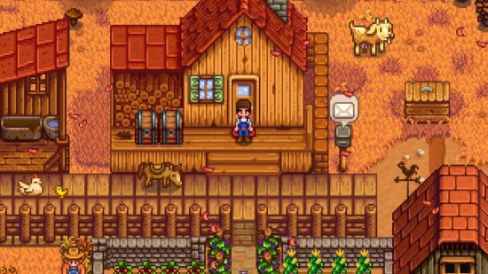 Stardew Valley 1.6 mods: a top down image of a pixel farm