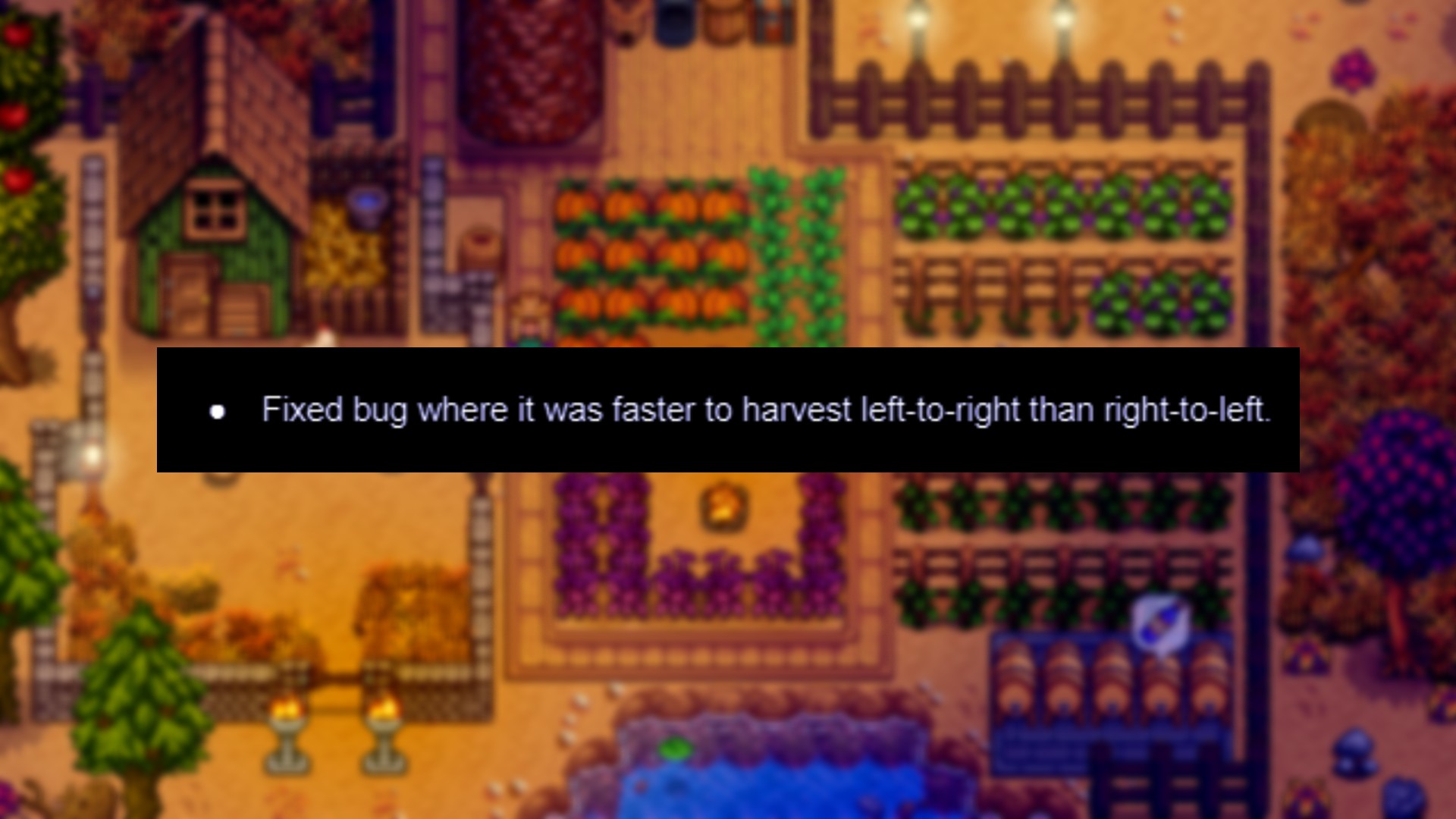 Eric Barone, creator of Stardew Valley, confirms bug fix in 1.6 update patch notes