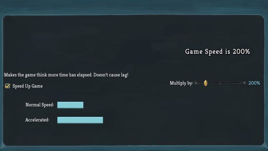 Slay the Spire mods: a menu screen showing allowing the user to change the speed of the game Slay the Spire.