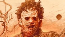 The Texas Chainsaw Massacre gets update, free weekend, and influx of new players: A man wearing a mask, Leatherface from The Texas Chainsaw Massacre.