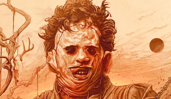The Texas Chainsaw Massacre gets update, free weekend, and influx of new players: A man wearing a mask, Leatherface from The Texas Chainsaw Massacre.