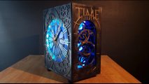 A time keeper PC case mod which has a working clock built into the case