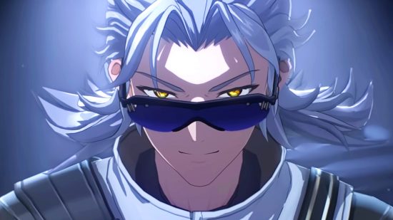 Wuthering Waves is not just a Genshin Impact clone - A man with long, silver hair wearing sunglasses.
