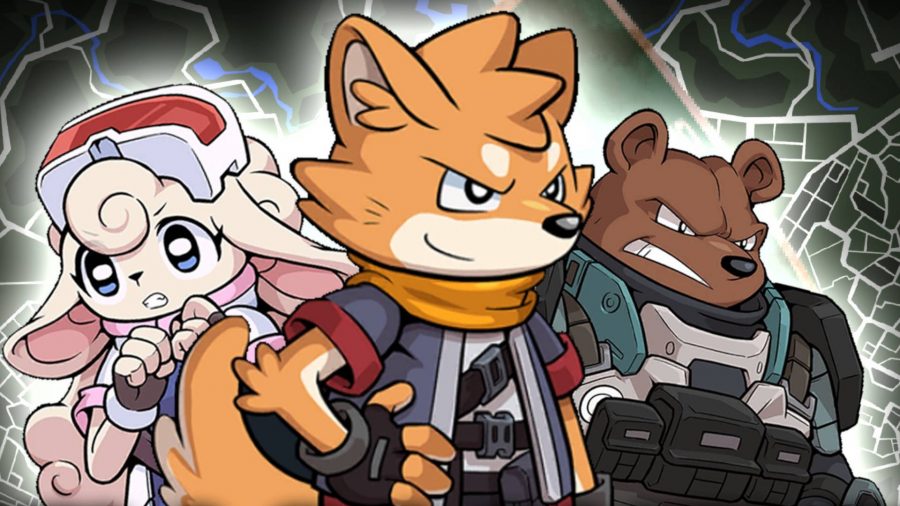 A fox, a bear, and a sheep in tactical gear in Anomaly Collapse.