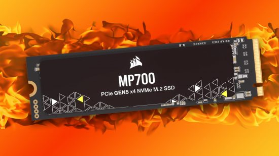 PCIe 7 spec released: Corsair MP700 PCIe 5 SSD with flames