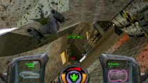 Classic 3D spaceship shooter's source code released as open source: Deep underground in Descent 3 an enemy robot attempts to stop the player, but they've come armed with many, many guns.
