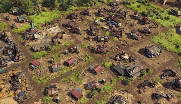 Endzone 2 Steam strategy game: A settlement from Steam strategy game Endzone 2