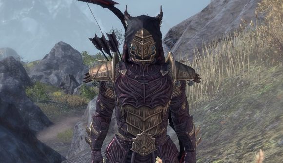 ESO players to get compensation due to lengthy locked account issues: A character, fully armored, from ESO stands looking at the viewer.