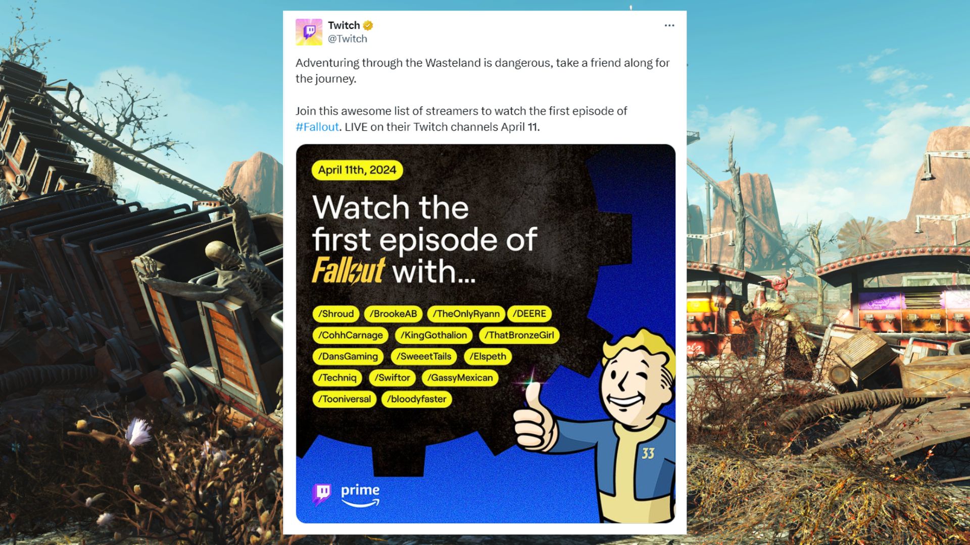 Fallout Amazon Prime epizoda 1 zdarma