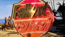 Fallout Miami new trailer: The logo for Fallout 4 mod Fallout Miami