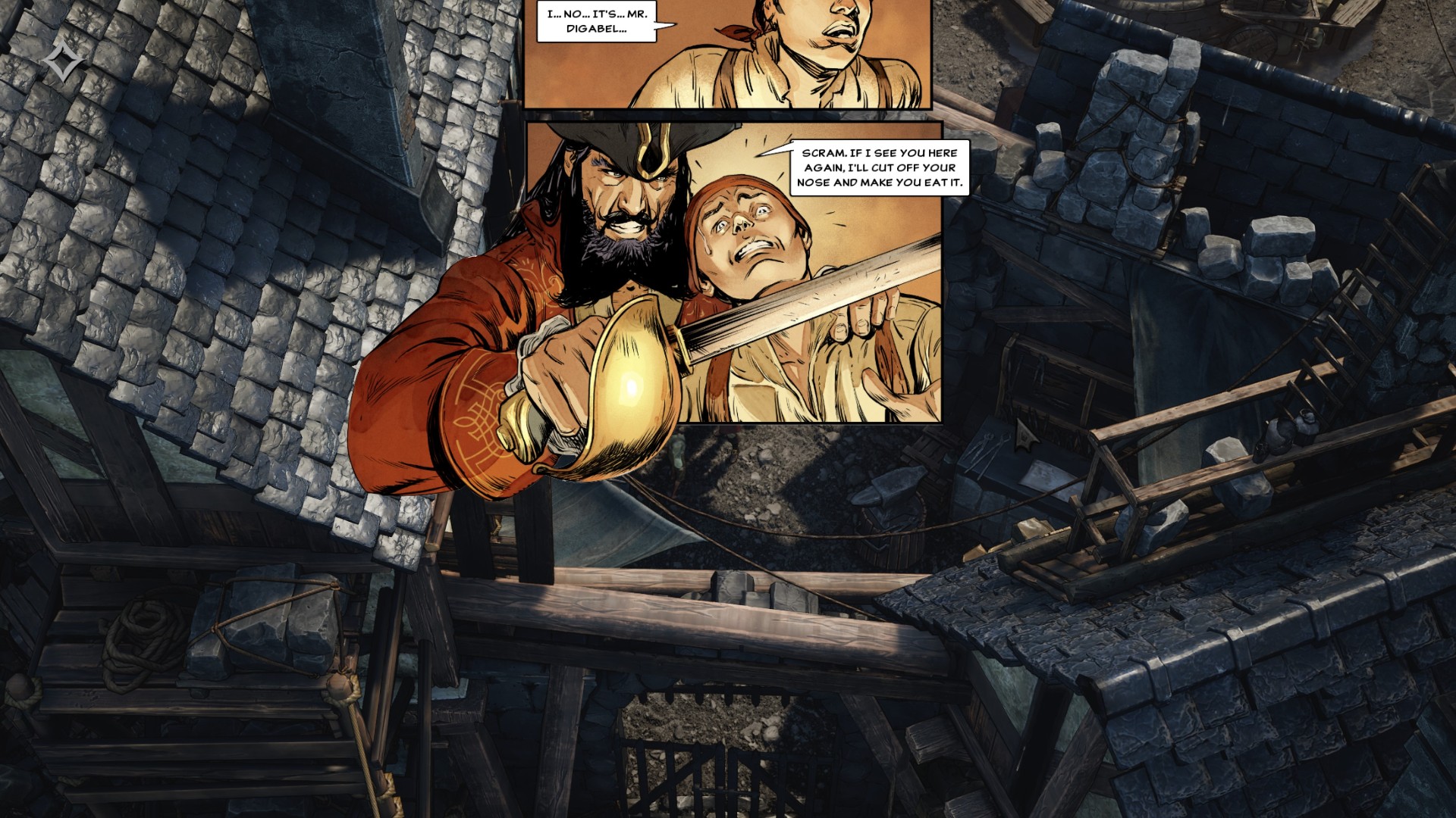 Flint Treasure of Oblivion Steam RPG: un panel de conversación del juego de rol y pirata de Steam Flint Treasure of Oblivion