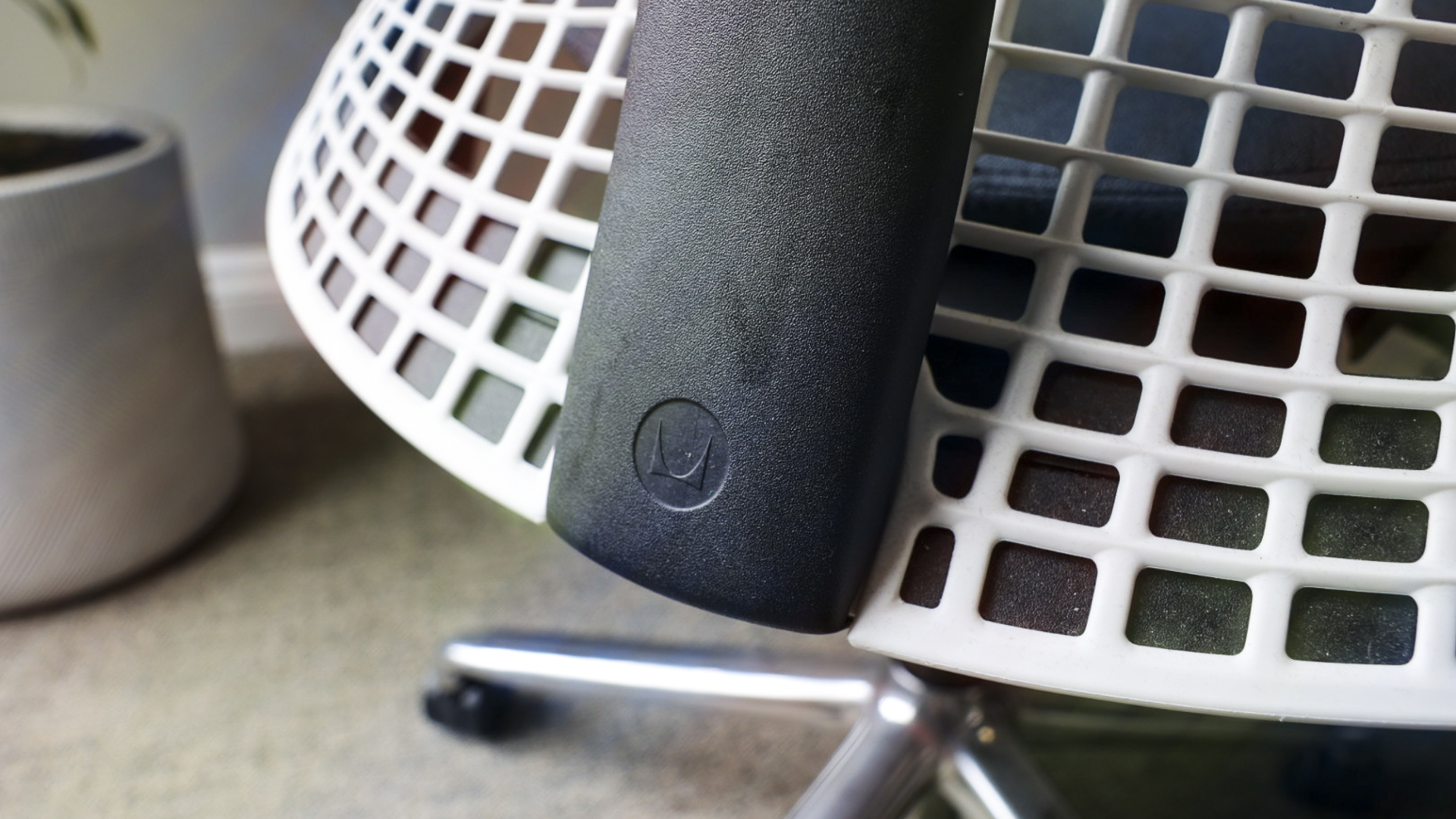 The back of the Herman Miller Sayl office chair