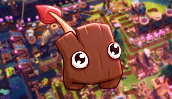 Oddsparks is an adorable new Factorio style game with cute pals, and it's out now on Steam - A Spark, a small creature resembling a short log with a mushroom growing from its head.
