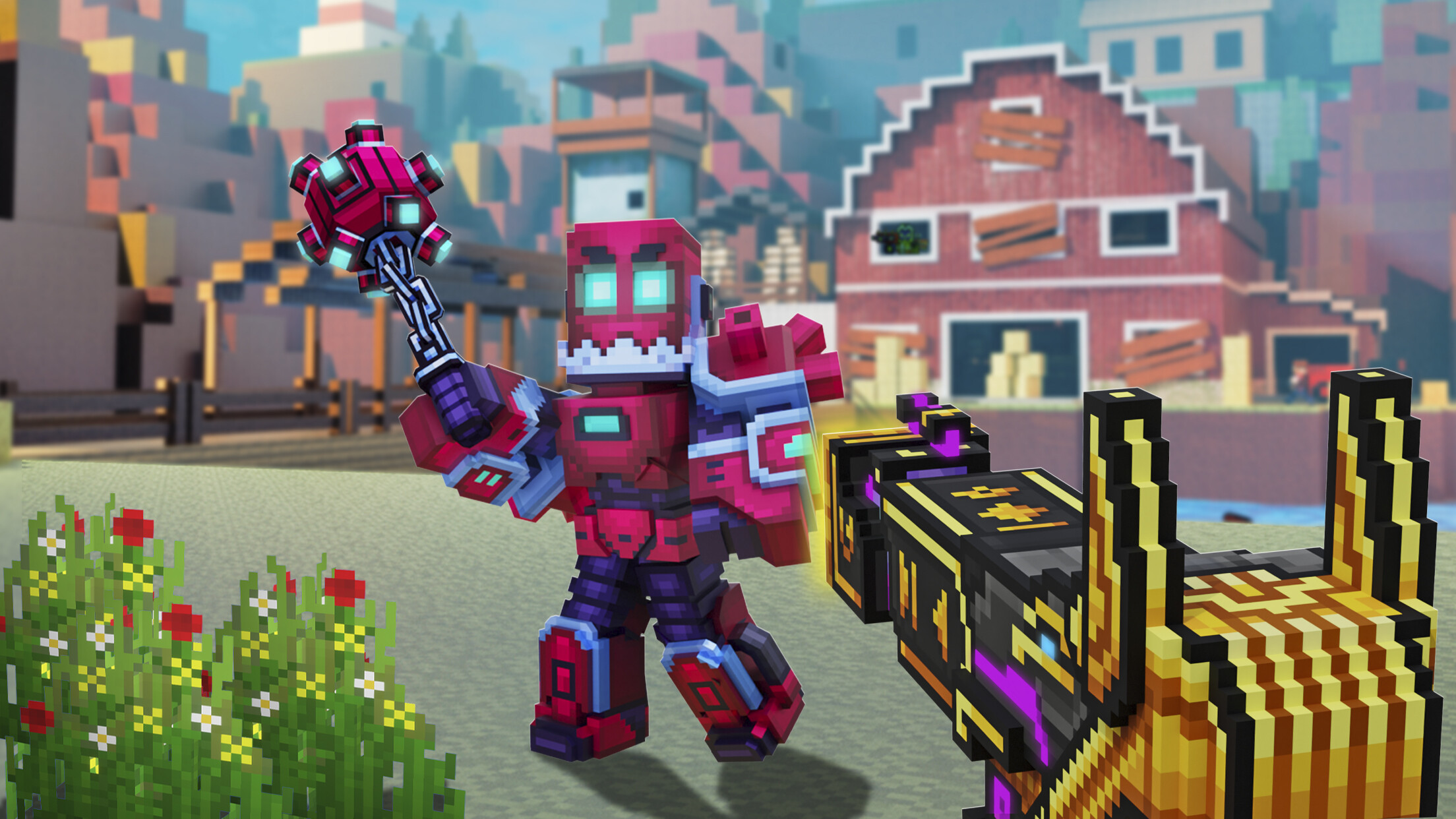 This free multiplayer FPS looks like Minecraft with guns