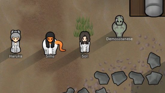 Rimworld Anomaly horror sliders - Four characters in the new expansion for the beloved colony management game.