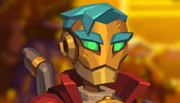 SteamWorld Heist 2 announced: a brass robot with blue hair and a red jacket