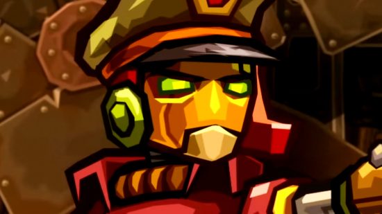 Steamworld Heist sale gives you one of the coolest turn-based strategy games for basically a dollar - A robot pirate wearing a stylish hat.