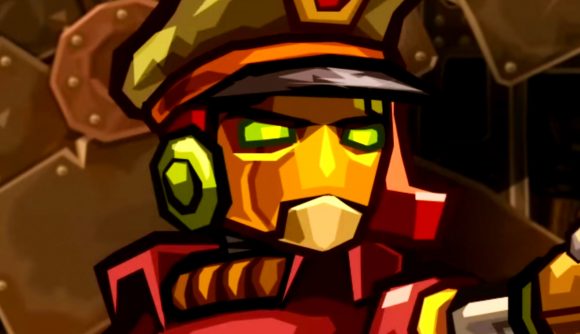 Steamworld Heist sale gives you one of the coolest turn-based strategy games for basically a dollar - A robot pirate wearing a stylish hat.