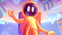 Terraria meets No Man's Sky in new space survival game out right now: A cartoon astronaut in an orange flight suit, from Minicology.