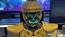 Thai Thotsakan bust on a gaming pc