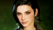 The First Descendant final beta is scheduled for May - Freyna, a young woman with black hair and a wry smile.
