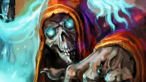 The Wayward Realms Elder Scroll Daggerfall spiritual sequel: A skeleton monster in Steam RPG game The Wayward Realms