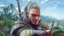 The Witcher 3 mod tool playtest: Geralt fro m Witcher 3 readying a sword