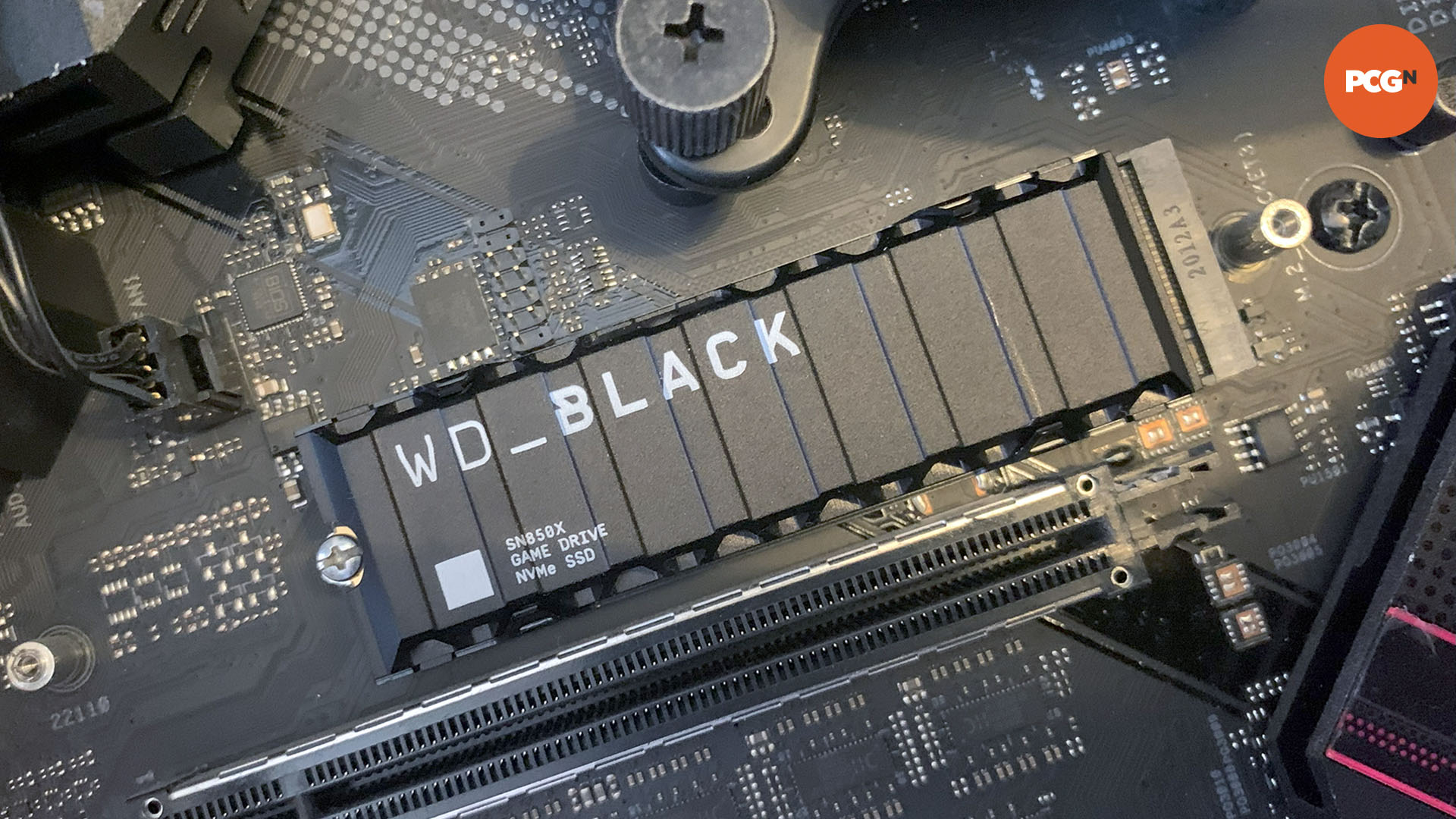 WD Black SN850X review: SSD installed in motherboard