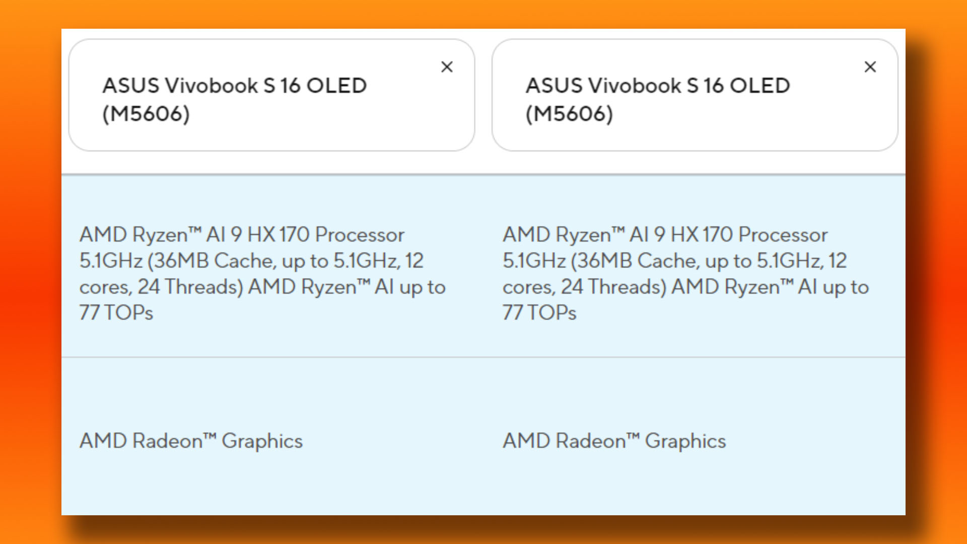 AMD’s new Ryzen CPU name just leaked, and it’s not what you expect: AMD Ryzen AI Asus Vivobook X Twitter screenshot