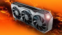 AMD just accidentally confirmed two new Radeon GPUs: Radeon RX 7900 XTX graphics card with fire effect