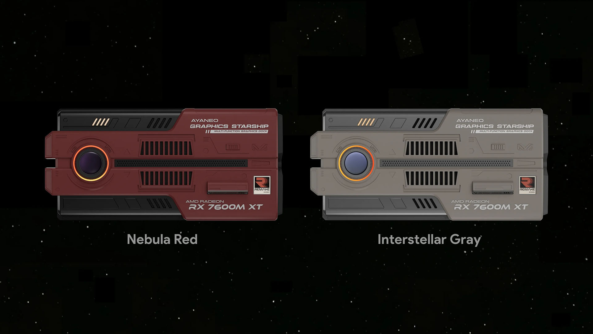 Ayaneo Graphics Starship AG01 externes GPU-Dock in den Farboptionen Rot und Grau