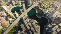 Cities Skylines 2 mods: A huge highway and lake from city building game Cities Skylines 2